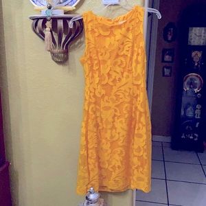 Eva mendes size 0 yellow dress